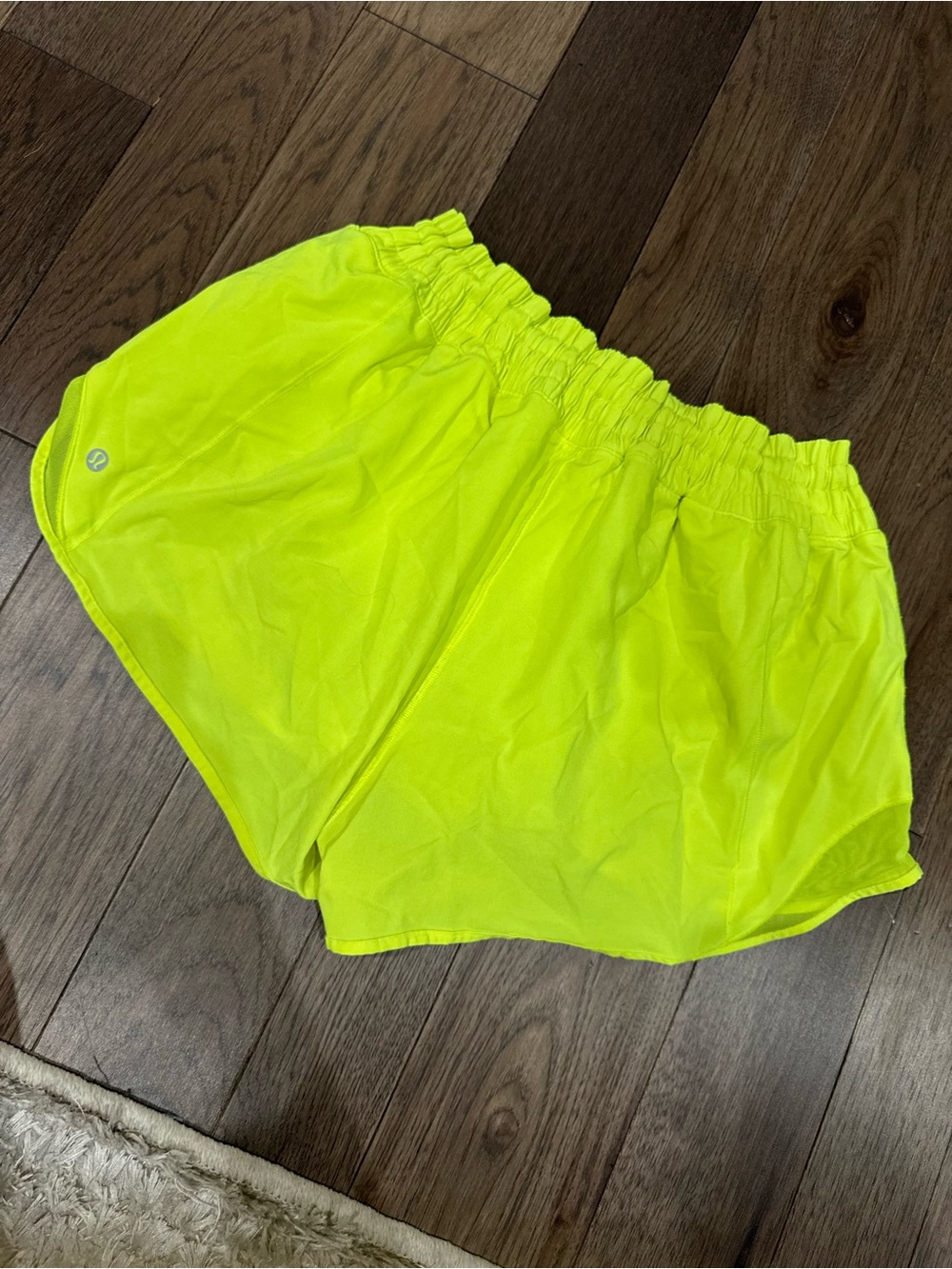 lululemon athletica Bright Yellow Hotty Hot Shorts